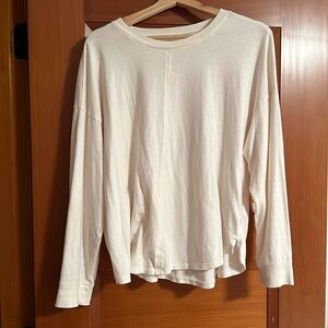 Cream Long Sleeve Madewell Top